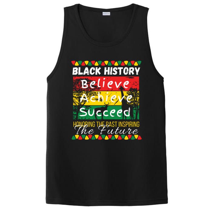 Honoring The Past Inspiring The Future Black History Month PosiCharge Competitor Tank