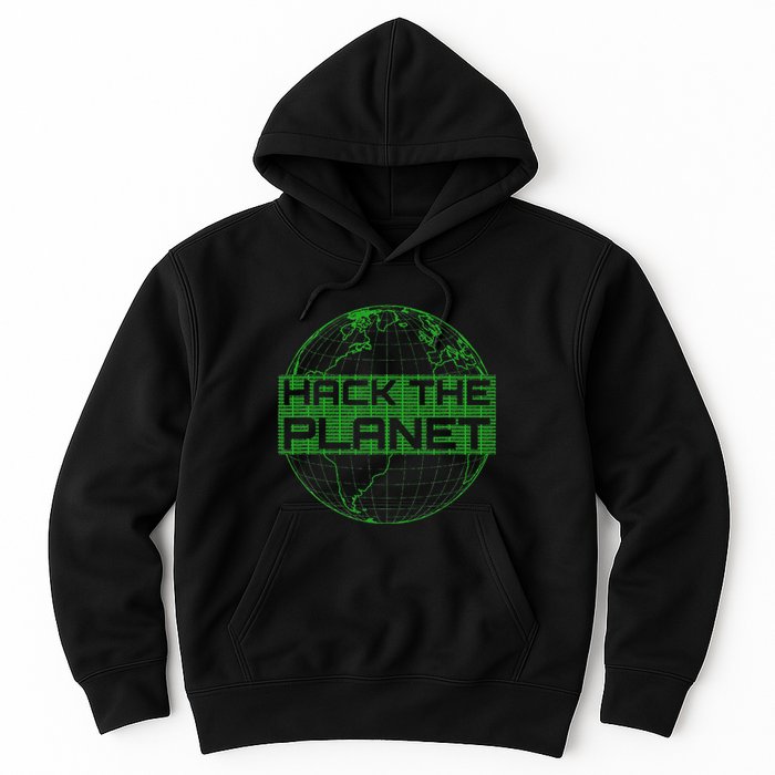 Hack The Planet Software Developer Green Design Hoodie