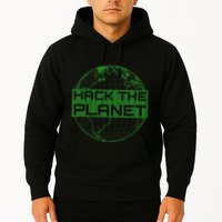 Hack The Planet Software Developer Green Design Hoodie