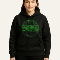 Hack The Planet Software Developer Green Design Hoodie
