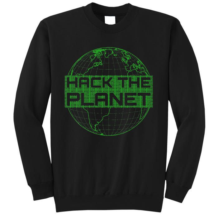 Hack The Planet Software Developer Green Design Sweatshirt