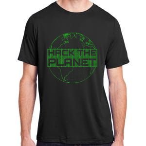 Hack The Planet Software Developer Green Design Adult ChromaSoft Performance T-Shirt