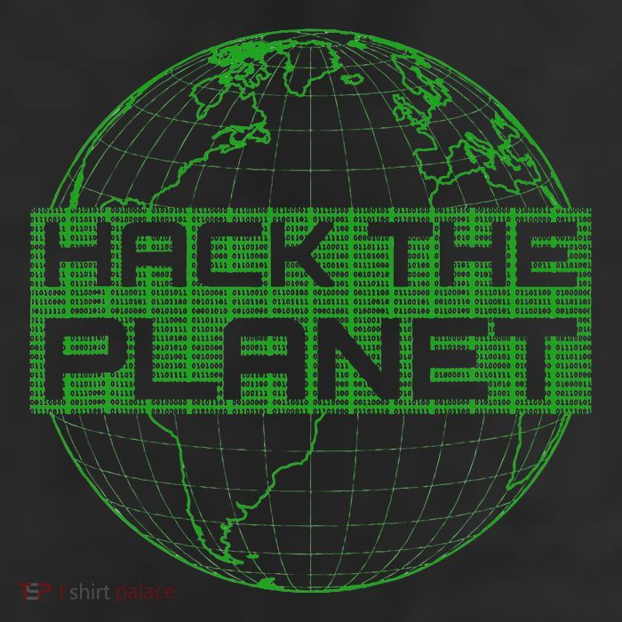 Hack The Planet Software Developer Green Design Knit Cap Winter Beanie