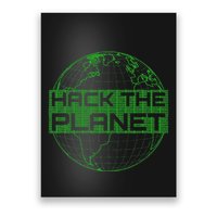 Hack The Planet Software Developer Green Design Poster