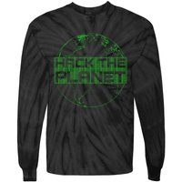 Hack The Planet Software Developer Green Design Tie-Dye Long Sleeve Shirt