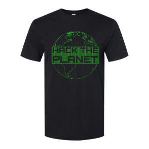 Hack The Planet Software Developer Green Design Softstyle CVC T-Shirt