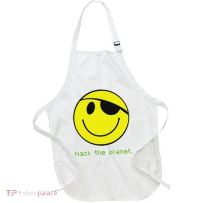 Hack The Planet Full-Length Apron With Pockets