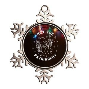 Hex The Patriarchy Shirt Feminist Witch Metallic Star Ornament