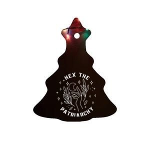 Hex The Patriarchy Shirt Feminist Witch Ceramic Tree Ornament