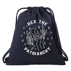 Hex The Patriarchy Shirt Feminist Witch Drawstring Bag