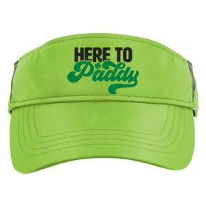 Here To Paddy Gift Funny Saint Patrick's Day Gift Adult Drive Performance Visor