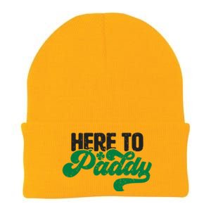 Here To Paddy Gift Funny Saint Patrick's Day Gift Knit Cap Winter Beanie