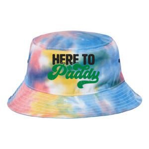 Here To Paddy Gift Funny Saint Patrick's Day Gift Tie Dye Newport Bucket Hat