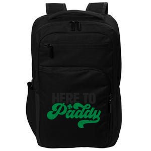 Here To Paddy Gift Funny Saint Patrick's Day Gift Impact Tech Backpack