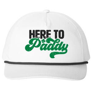 Here To Paddy Gift Funny Saint Patrick's Day Gift Snapback Five-Panel Rope Hat