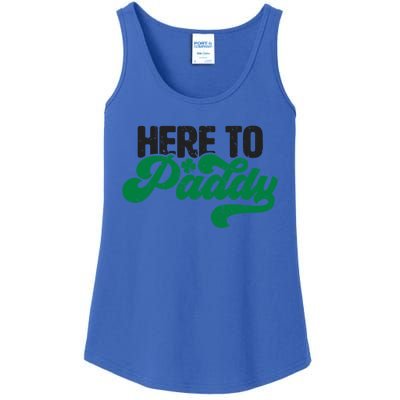 Here To Paddy Gift Funny Saint Patrick's Day Gift Ladies Essential Tank