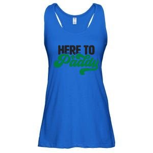 Here To Paddy Gift Funny Saint Patrick's Day Gift Ladies Essential Flowy Tank