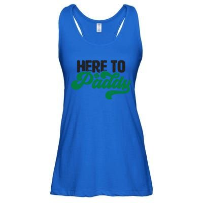 Here To Paddy Gift Funny Saint Patrick's Day Gift Ladies Essential Flowy Tank