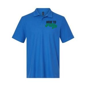 Here To Paddy Gift Funny Saint Patrick's Day Gift Softstyle Adult Sport Polo