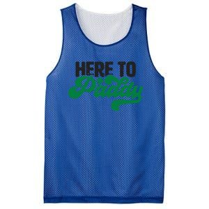 Here To Paddy Gift Funny Saint Patrick's Day Gift Mesh Reversible Basketball Jersey Tank