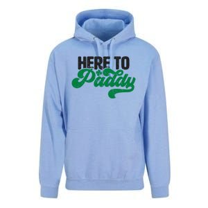 Here To Paddy Gift Funny Saint Patrick's Day Gift Unisex Surf Hoodie