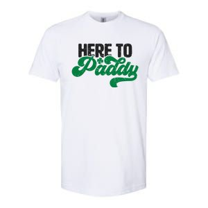 Here To Paddy Gift Funny Saint Patrick's Day Gift Softstyle CVC T-Shirt