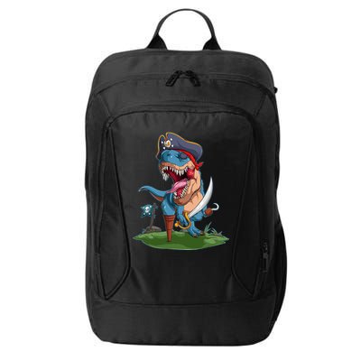 Halloween TRex Pirate Costume City Backpack