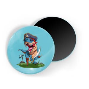 Halloween TRex Pirate Costume Magnet