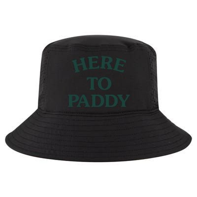 Here To Paddy Big Title St Patrick's Day Cute Gift Cool Comfort Performance Bucket Hat