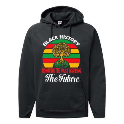 Honoring The Past Inspiring The Future Black History Month Performance Fleece Hoodie