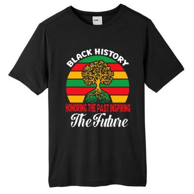 Honoring The Past Inspiring The Future Black History Month Tall Fusion ChromaSoft Performance T-Shirt