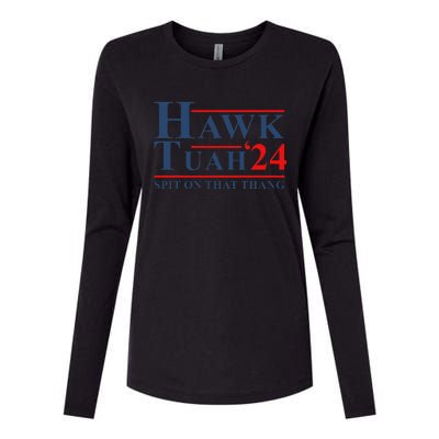 Hawk Tush Parody Funny Saying Womens Cotton Relaxed Long Sleeve T-Shirt