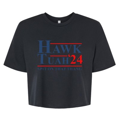 Hawk Tush Parody Funny Saying Bella+Canvas Jersey Crop Tee