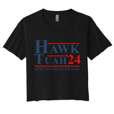 Hawk Tush Parody Funny Saying Women's Crop Top Tee