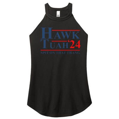 Hawk Tush Parody Funny Saying Women's Perfect Tri Rocker Tank