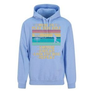 How To Play Disc Golf Funny  Unisex Surf Hoodie