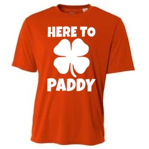 Here To Paddy Fun Irish Clover Party Gift Funny Gift Cooling Performance Crew T-Shirt