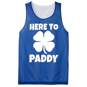 Here To Paddy Fun Irish Clover Party Gift Funny Gift Mesh Reversible Basketball Jersey Tank