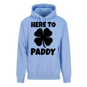 Here To Paddy Fun Irish Clover Party Gift Funny Gift Unisex Surf Hoodie