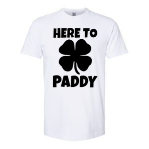 Here To Paddy Fun Irish Clover Party Gift Funny Gift Softstyle CVC T-Shirt