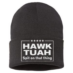 Hawk Tush Presidential Candidate Joke Sustainable Knit Beanie