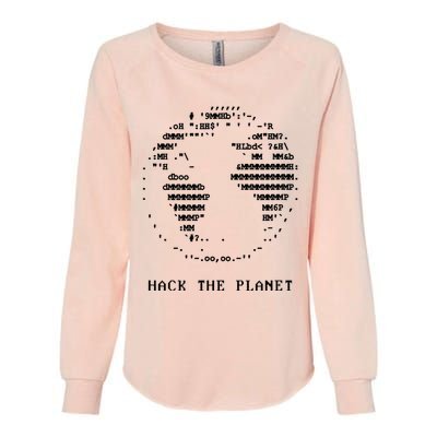 Hack The Planet! Womens California Wash Sweatshirt