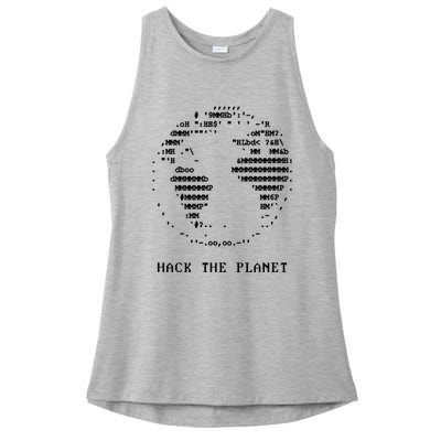 Hack The Planet! Ladies PosiCharge Tri-Blend Wicking Tank