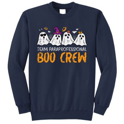 Halloween Team Paraprofessional Boo Crew Para Costume Women Gift Sweatshirt