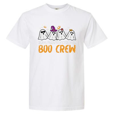 Halloween Team Paraprofessional Boo Crew Para Costume Women Gift Garment-Dyed Heavyweight T-Shirt