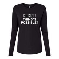 Henne Thing’s Possible Womens Cotton Relaxed Long Sleeve T-Shirt