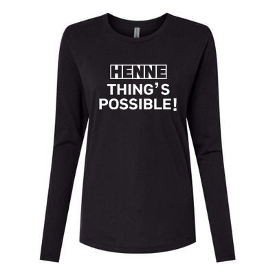 Henne Thing’s Possible Womens Cotton Relaxed Long Sleeve T-Shirt