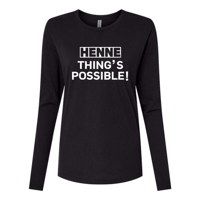 Henne Thing’s Possible Womens Cotton Relaxed Long Sleeve T-Shirt