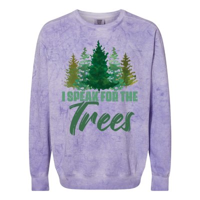 Hippie Tree Planting Earth Day Nature Lover Gift Colorblast Crewneck Sweatshirt