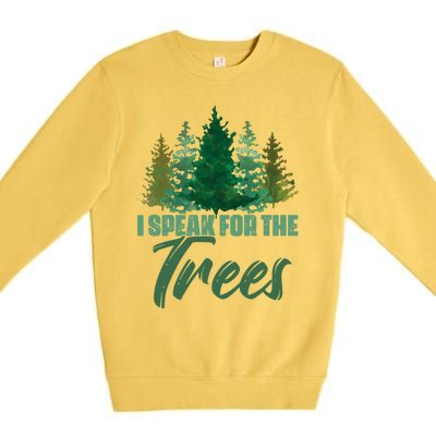 Hippie Tree Planting Earth Day Nature Lover Gift Premium Crewneck Sweatshirt